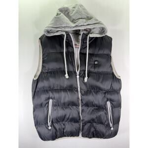 Foxelli Outdoor Gear Vest WomenXL Puffer Vest Hoodie Slit Pockets Skater Grunge